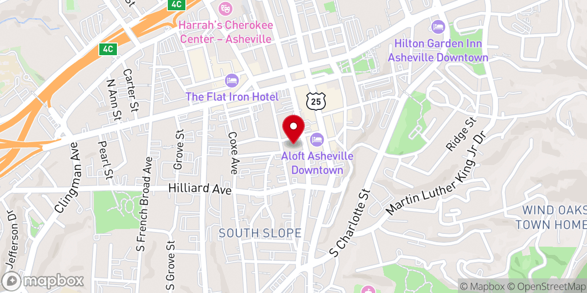 Map showing location of Trinity Episcopal Church