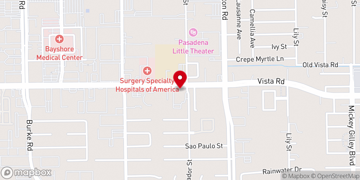 Map showing location of Comunidad de Fe
