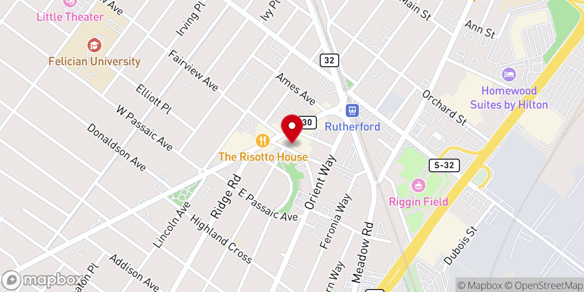 Map showing location of Transform Church- Rutherford Location