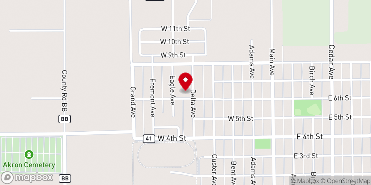 Map showing location of Saint Joseph Catholic Church