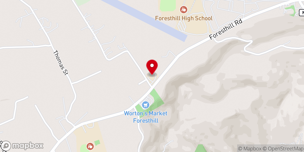 Map showing location of Canyon View Assembly of God