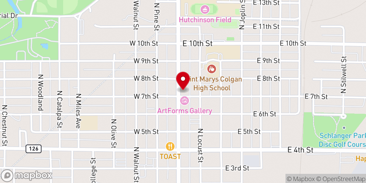 Map showing location of LifeChangers Church International