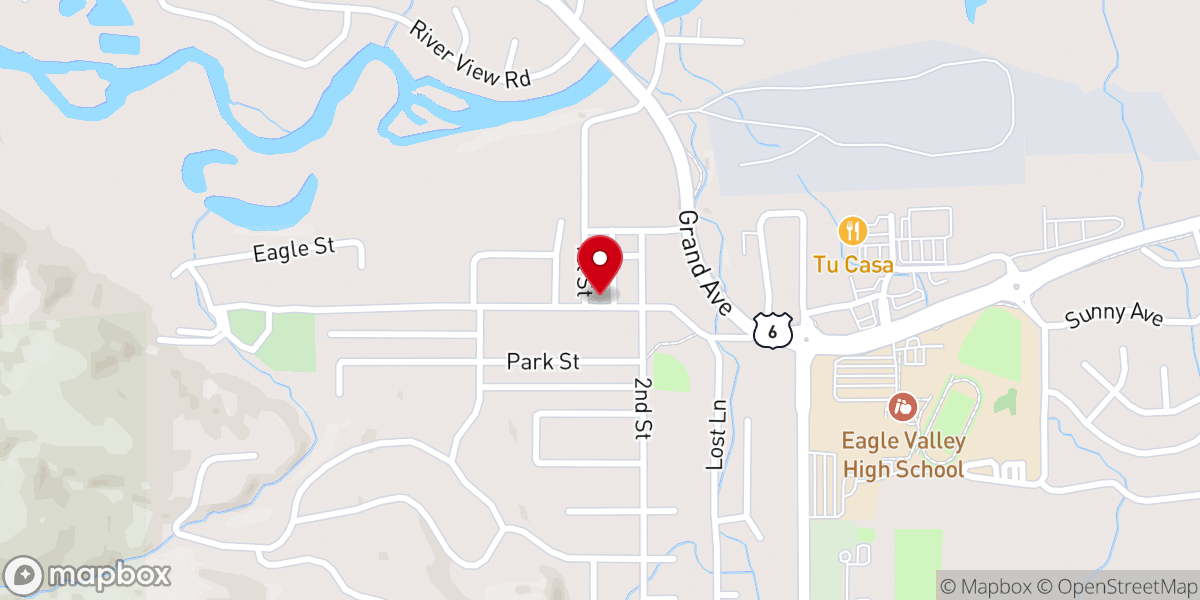 Map showing location of First Lutheran Church