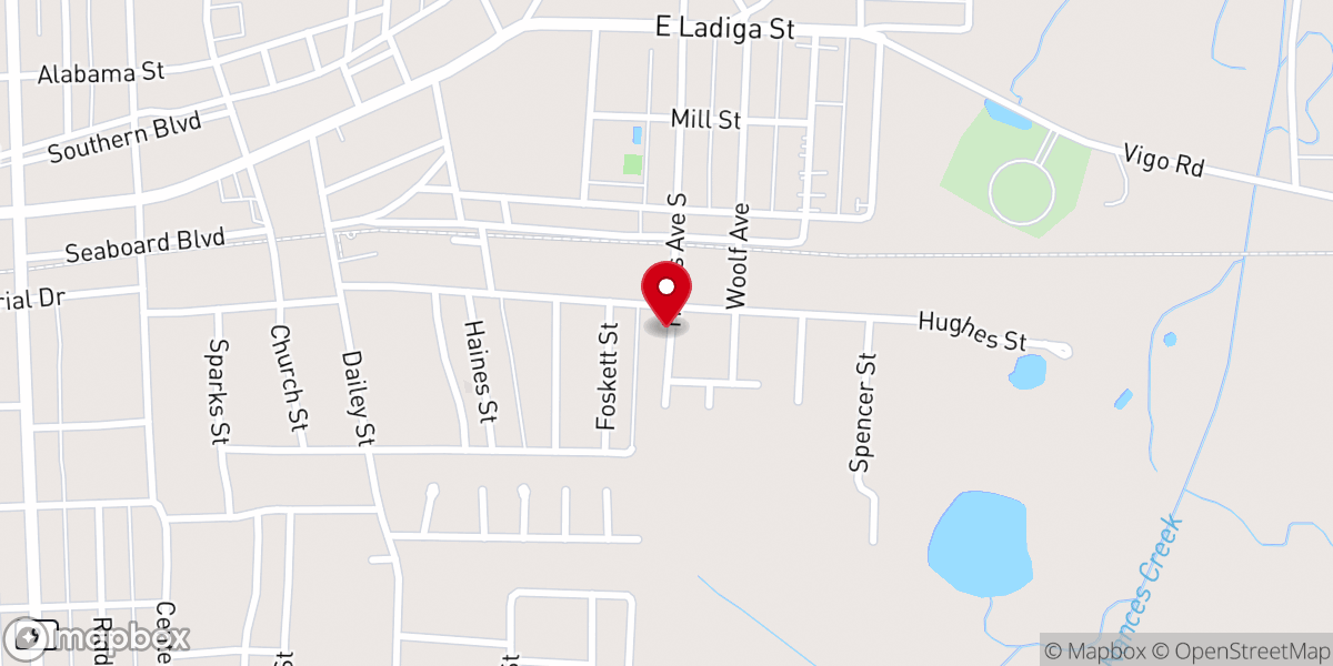 Map showing location of Piedmont Congregational Holiness Church