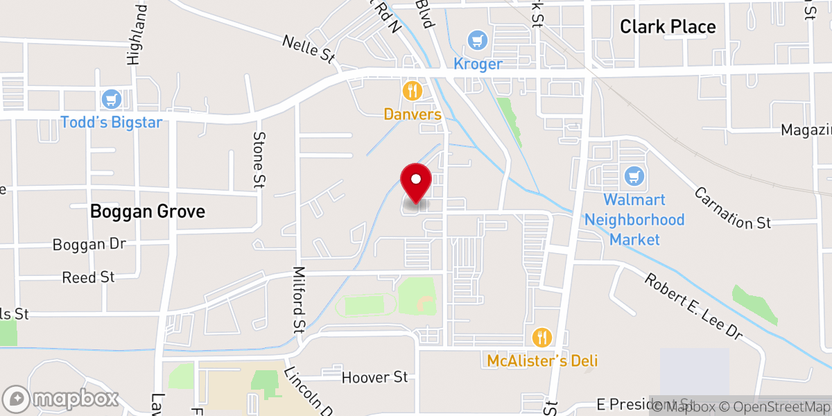 Map showing location of Hineni Christian Resource Center