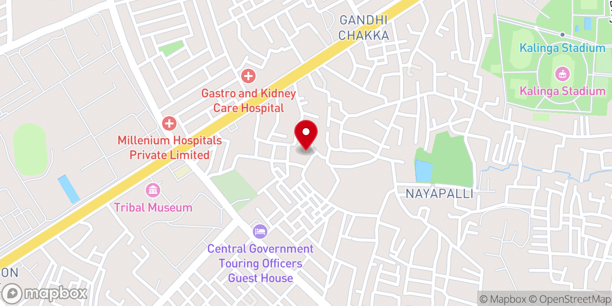 Map showing location of St. George Orthodox Syrian Church