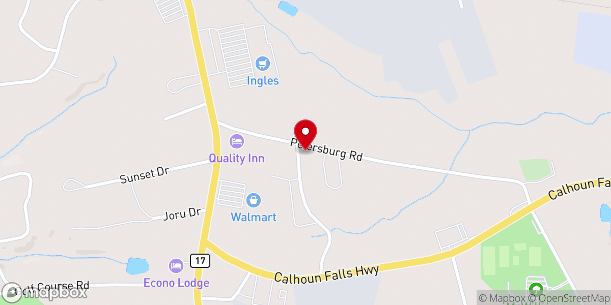 Map showing location of Calvary Church