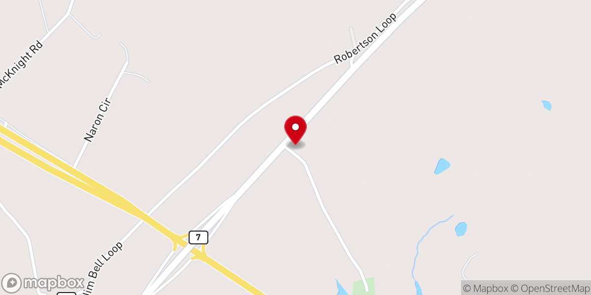 Map showing location of New Center Prospect Baptist Church