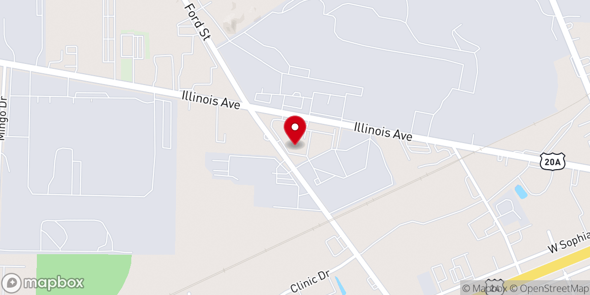 Map showing location of Reger's Church Supplies and Religious Gifts