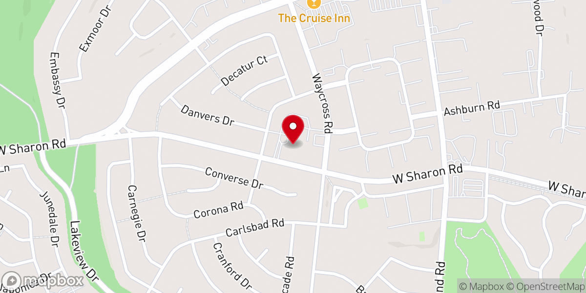 Map showing location of Forest Chapel United Methodist