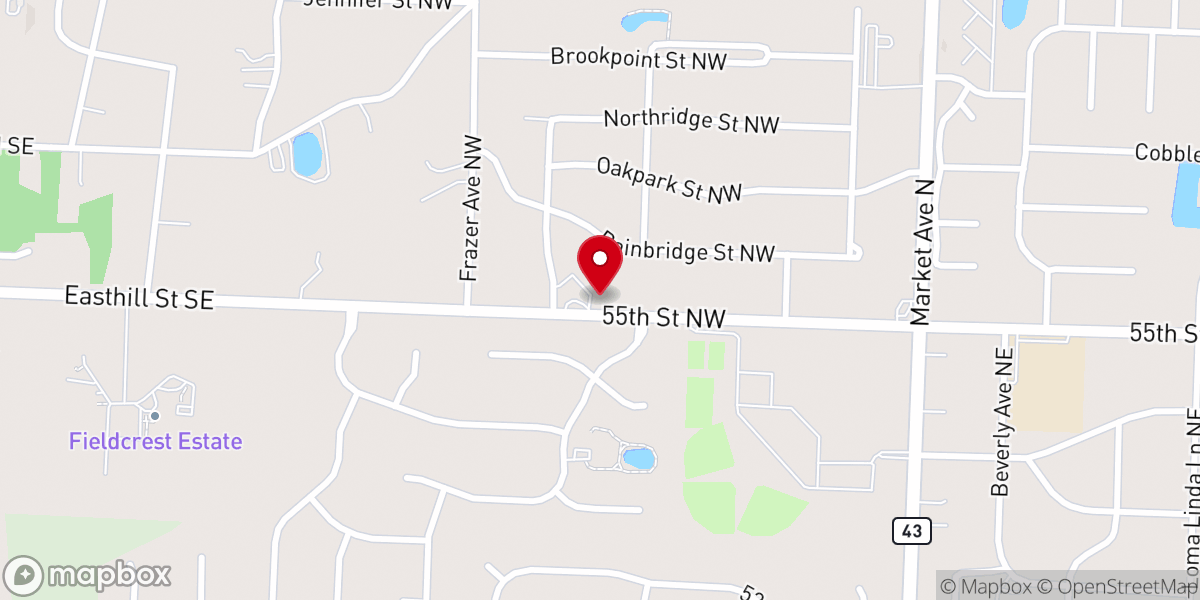 Map showing location of Trinity Brethren Church