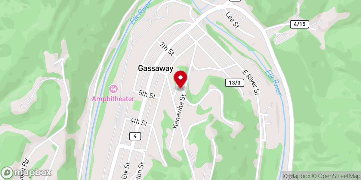 Map showing location of Saint Thomas Catholic Church - Food Distribution Center