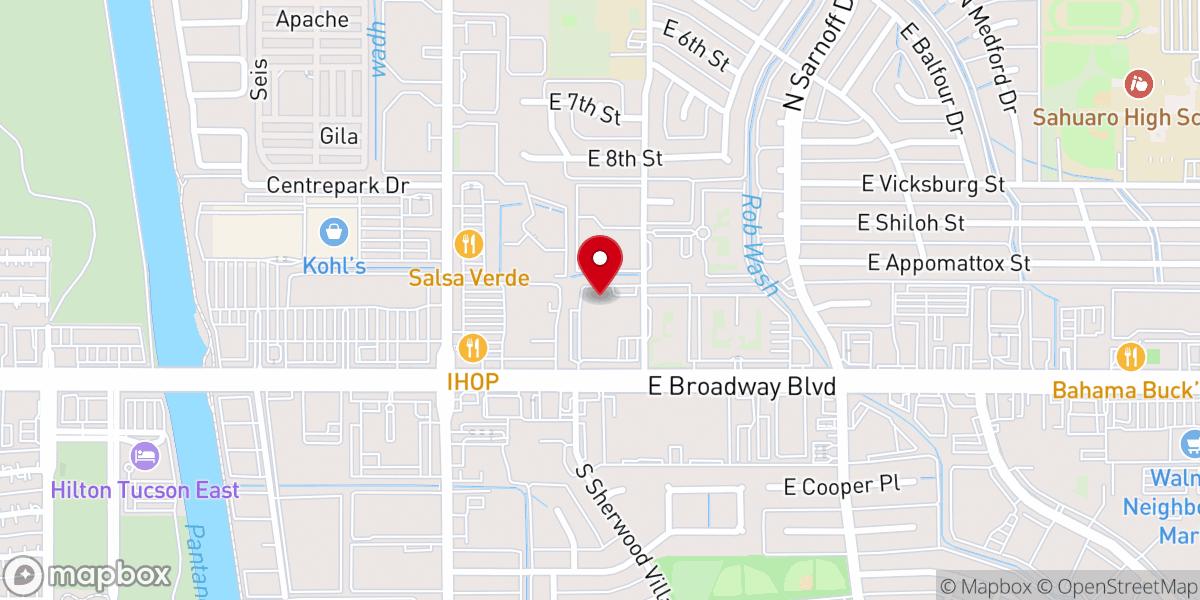 Map showing location of St. Paul’s United Methodist Gym