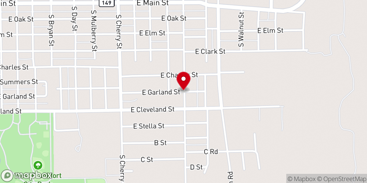 Map showing location of Wesleyan Church