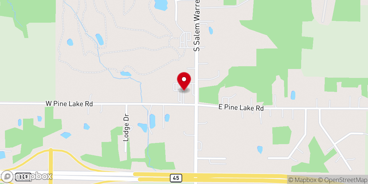 Map showing location of Realife Church