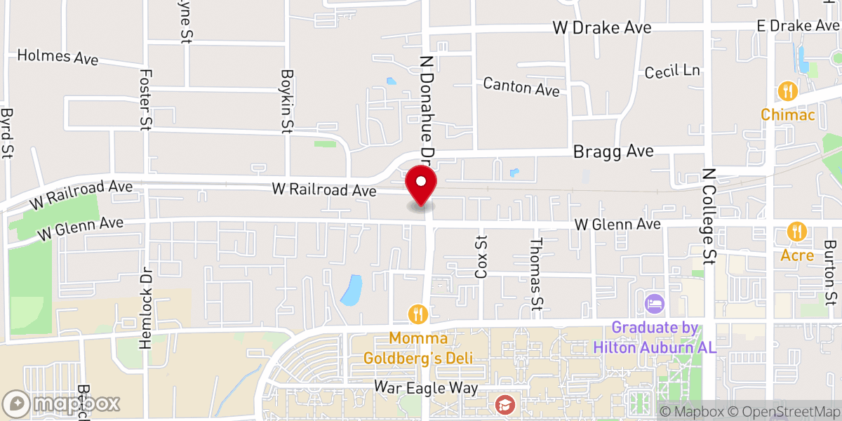 Map showing location of St Luke CME Church