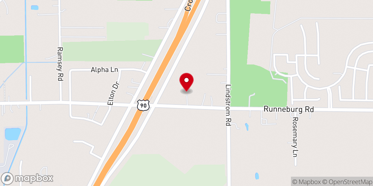Map showing location of Northeast Freeway Baptist Church