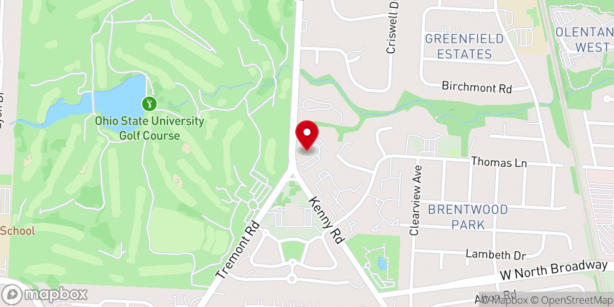 Map showing location of Advent Evangelical Lutheran Church