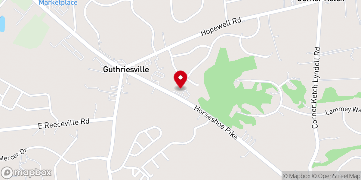 Map showing location of Baps Swaminarayan Temple Downingtown
