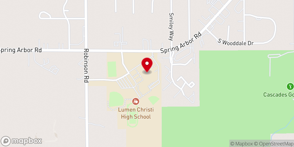 Map showing location of Lumen Christi Catholic School