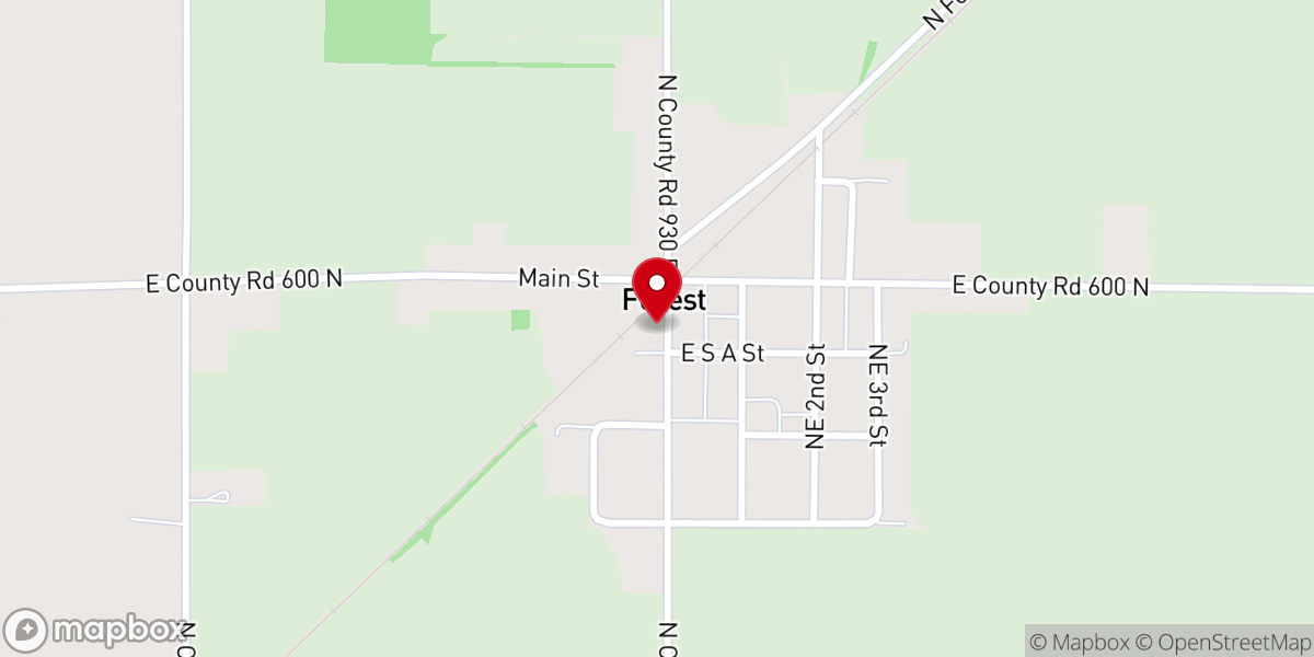 Map showing location of Midnight Cry Ministry