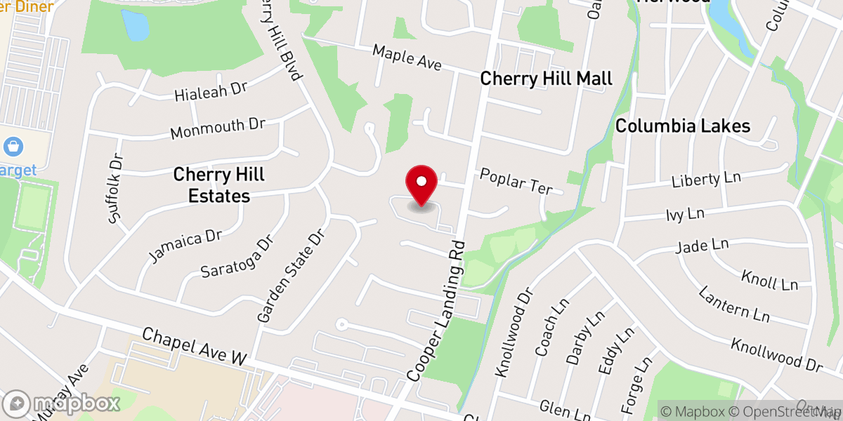 Map showing location of Congregation Sons of Israel