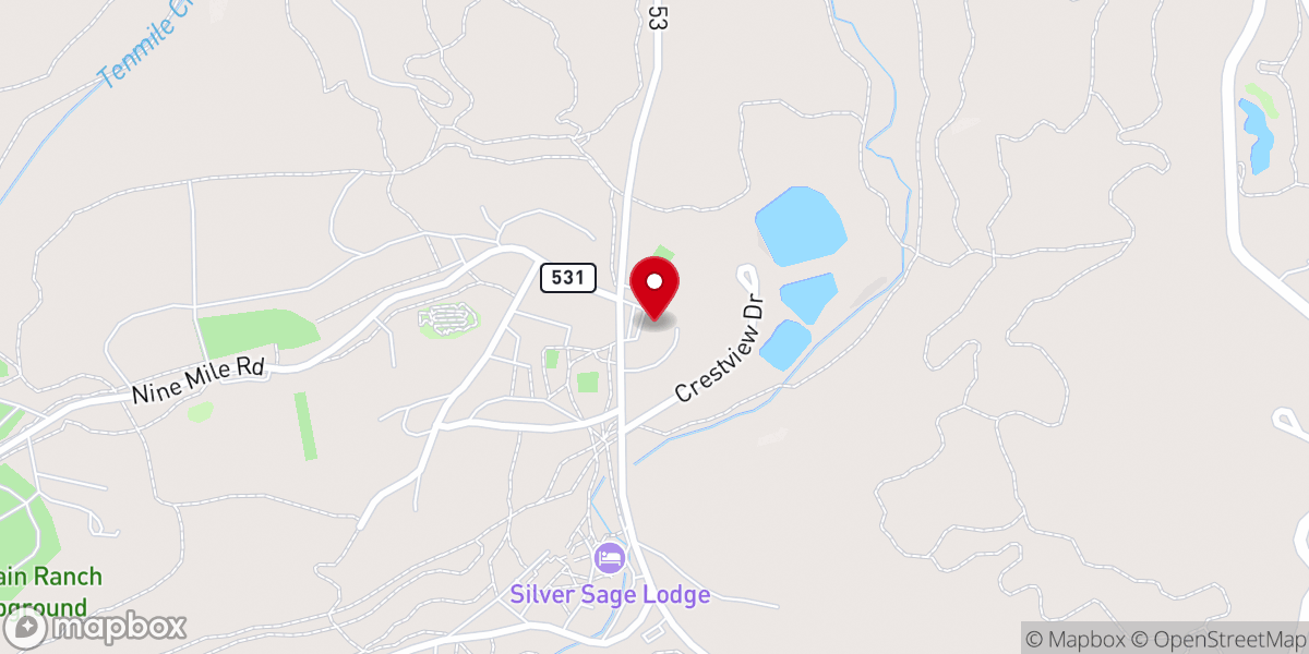 Map showing location of YMCA of the Rockies - Snow Mountain Ranch Family Resort and Cabins