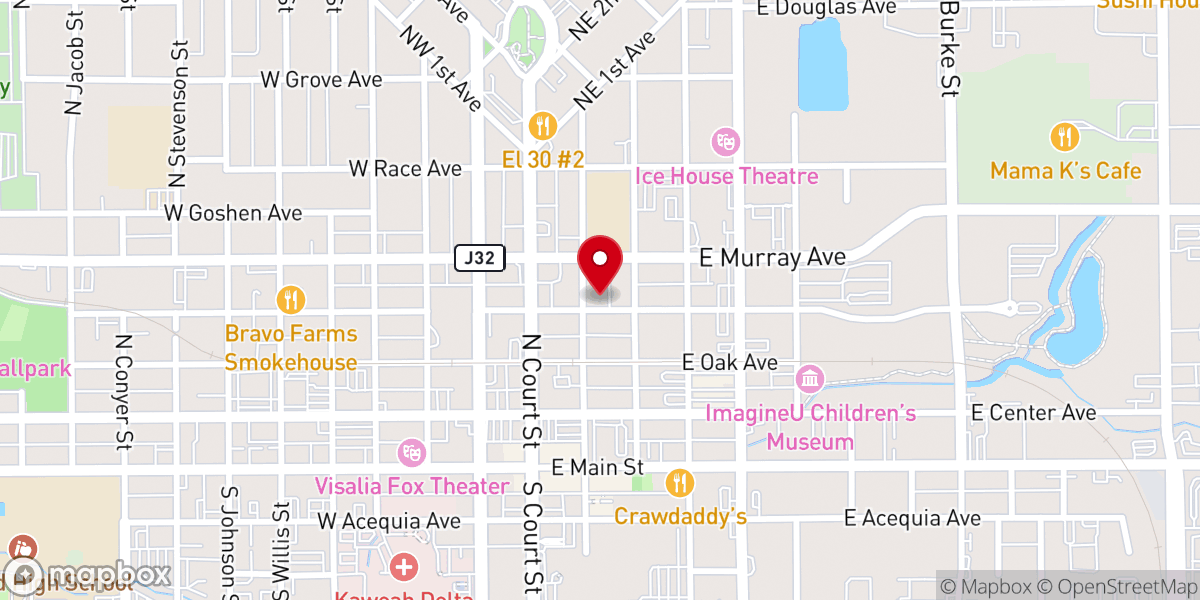 Map showing location of The Warehouse Ministry - Visalia