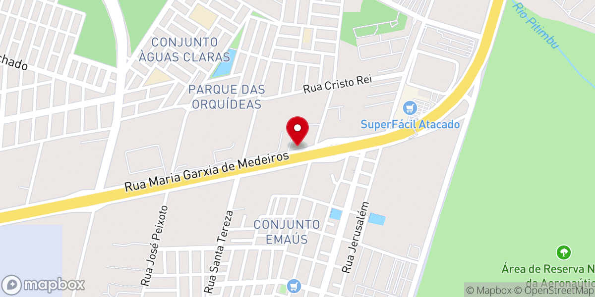 Map showing location of Igreja Batista da Lagoinha