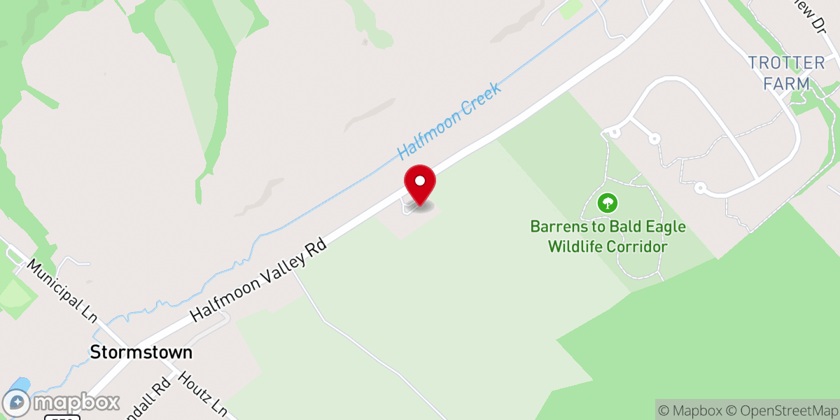 Map showing location of Halfmoon Christian Fellowship
