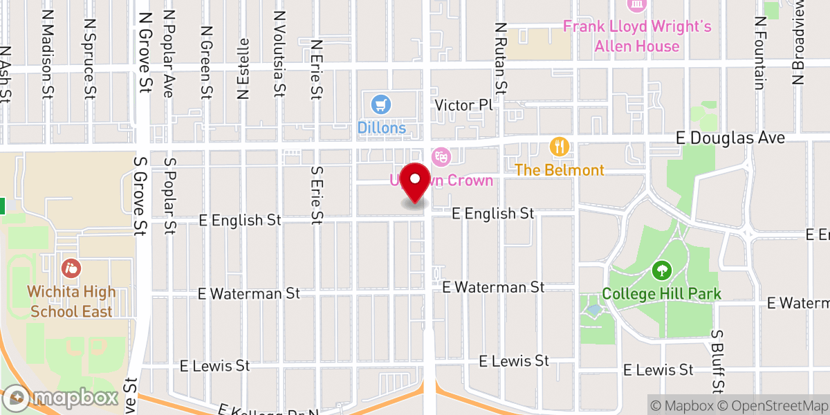 Map showing location of The Seed Church