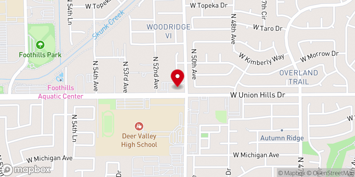 Map showing location of Northwest Church of Christ