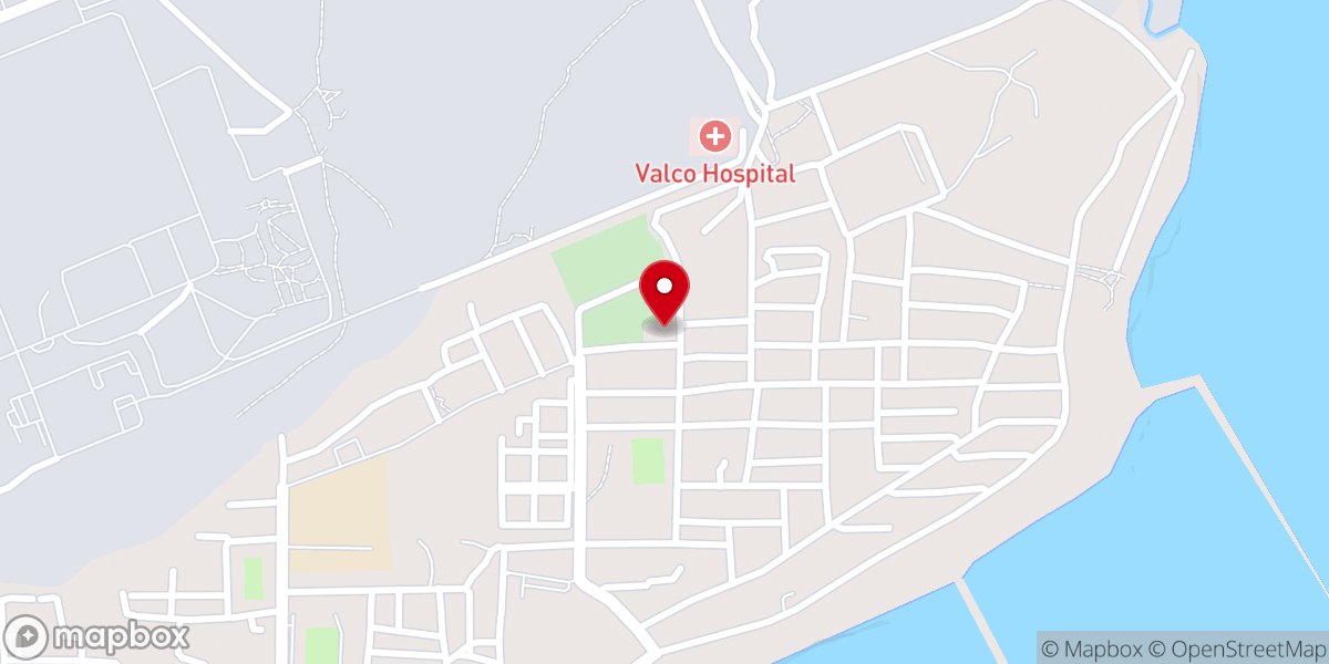 Map showing location of New Life Assemblies Of God