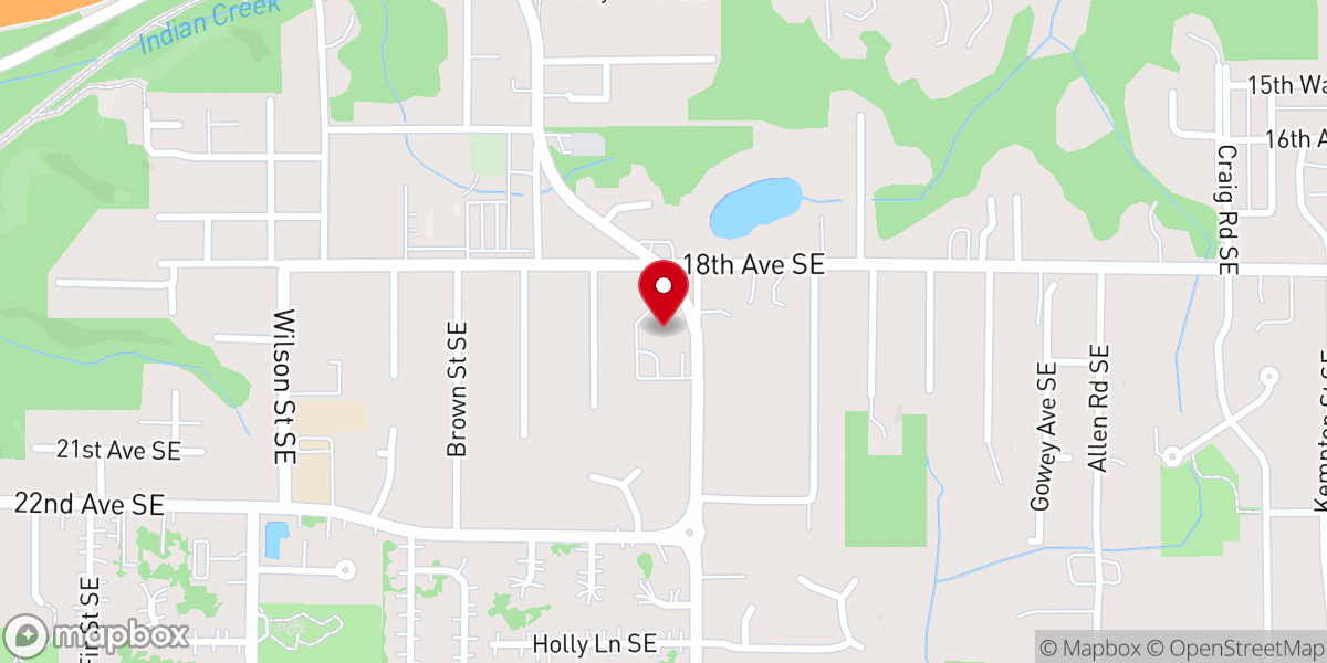 Map showing location of Westminster Presbyterian Church