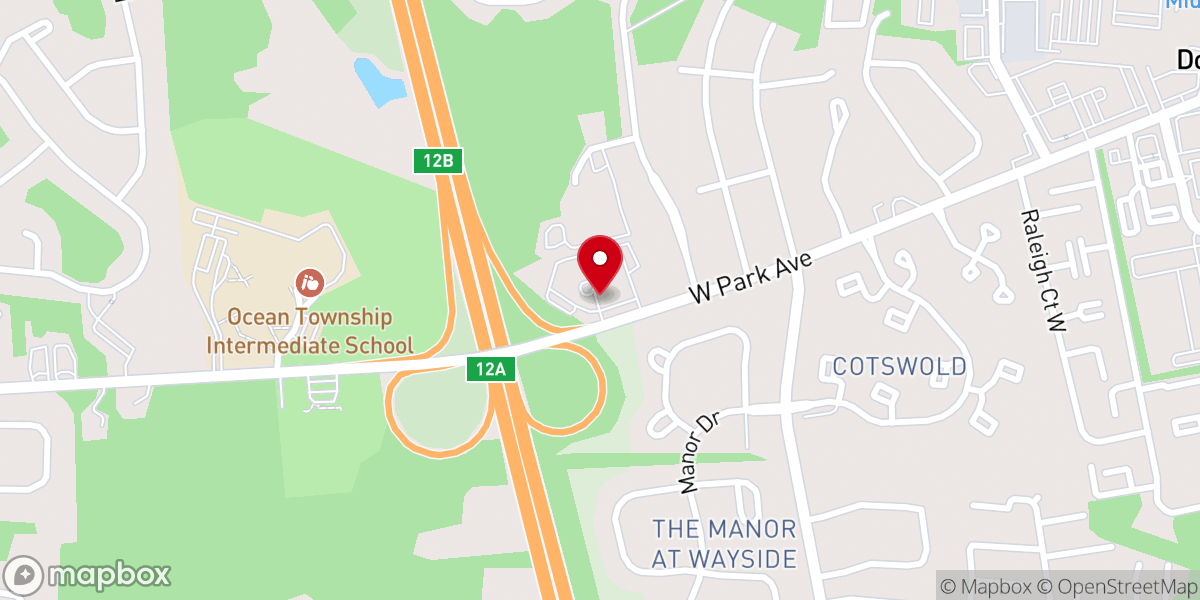 Map showing location of St. George Greek Orthodox Church