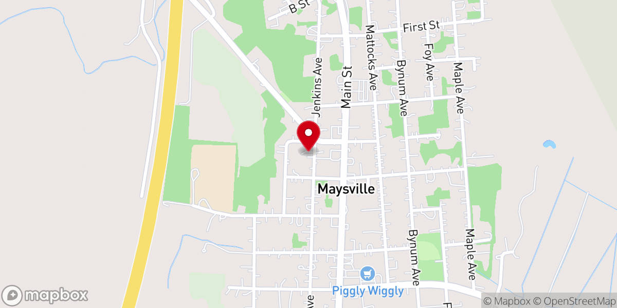 Map showing location of By Grace Baptist Church