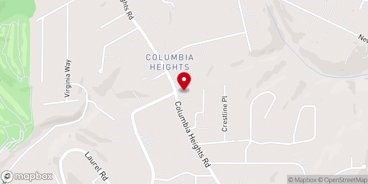 Map showing location of Valley Christian Fellowship at the Heights