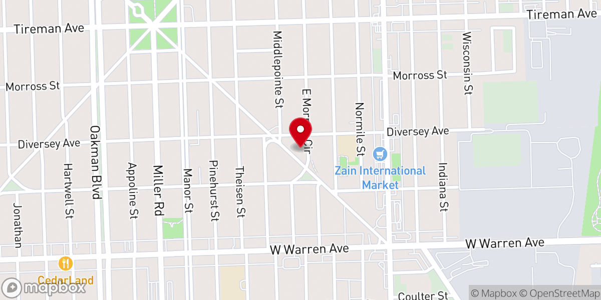 Map showing location of Littlefield Presbyterian Church