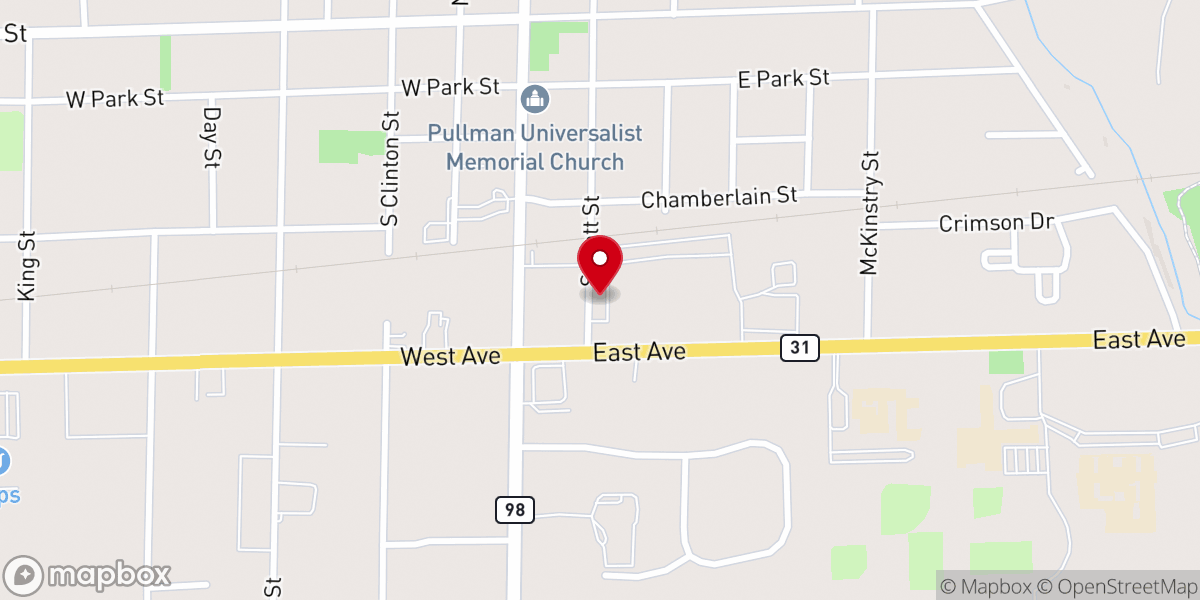 Map showing location of Living Faith World Outreach Church