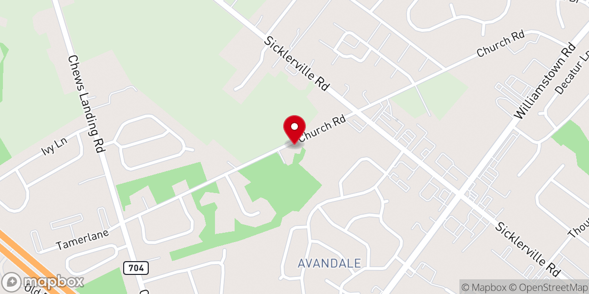 Map showing location of Saint James Christian Church - Food Distribution Center