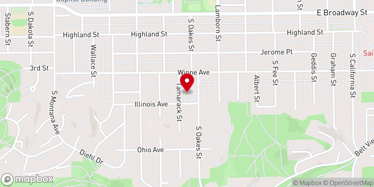 Map showing location of Plymouth Congregational Church