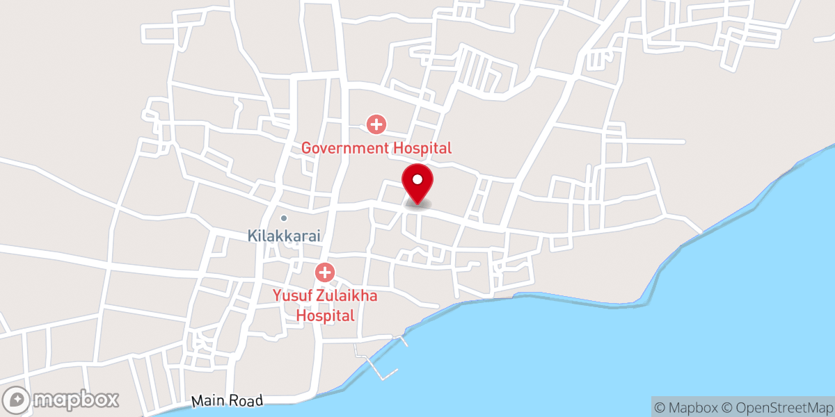 Map showing location of KULANKARAI PALLI TRUST
