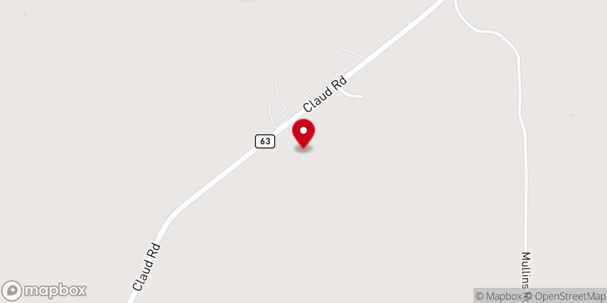 Map showing location of Union Number 2 Baptist Church