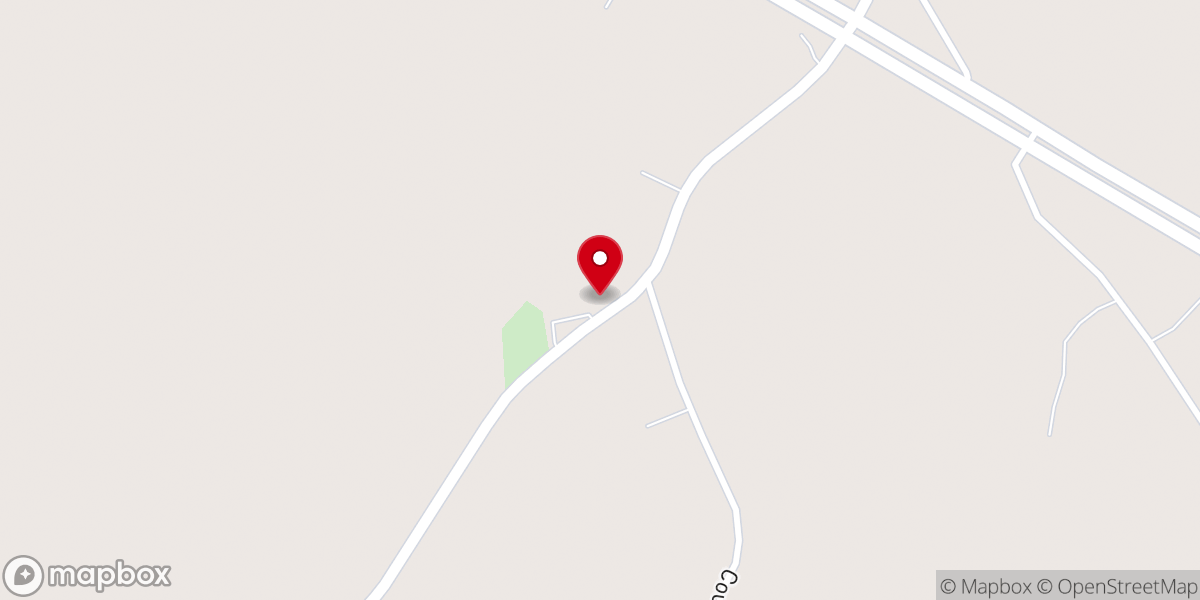 Map showing location of Pine Grove Baptist Church