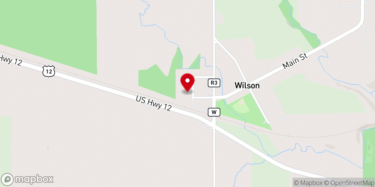 Map showing location of St. Bridget Catholic Church