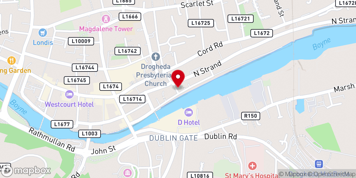 Map showing location of New Life Family Church