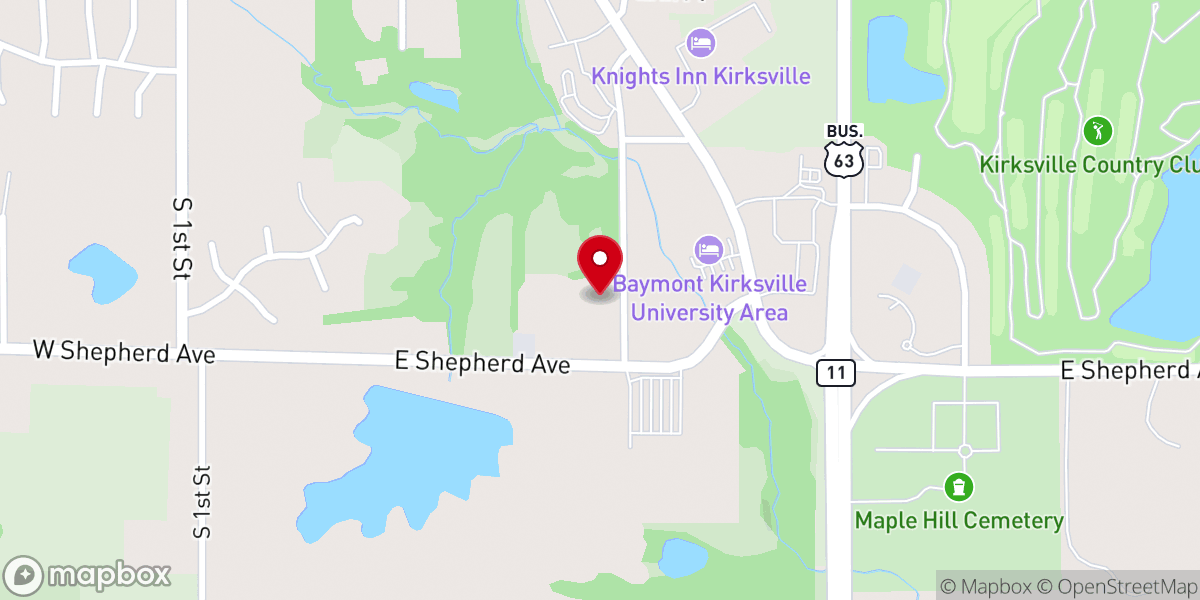 Map showing location of First Church of God