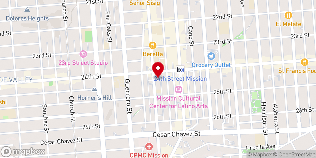 Map showing location of Reality SF