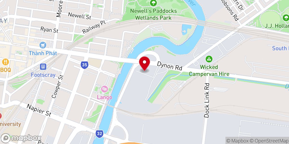 Map showing location of LIFE Church Melbourne