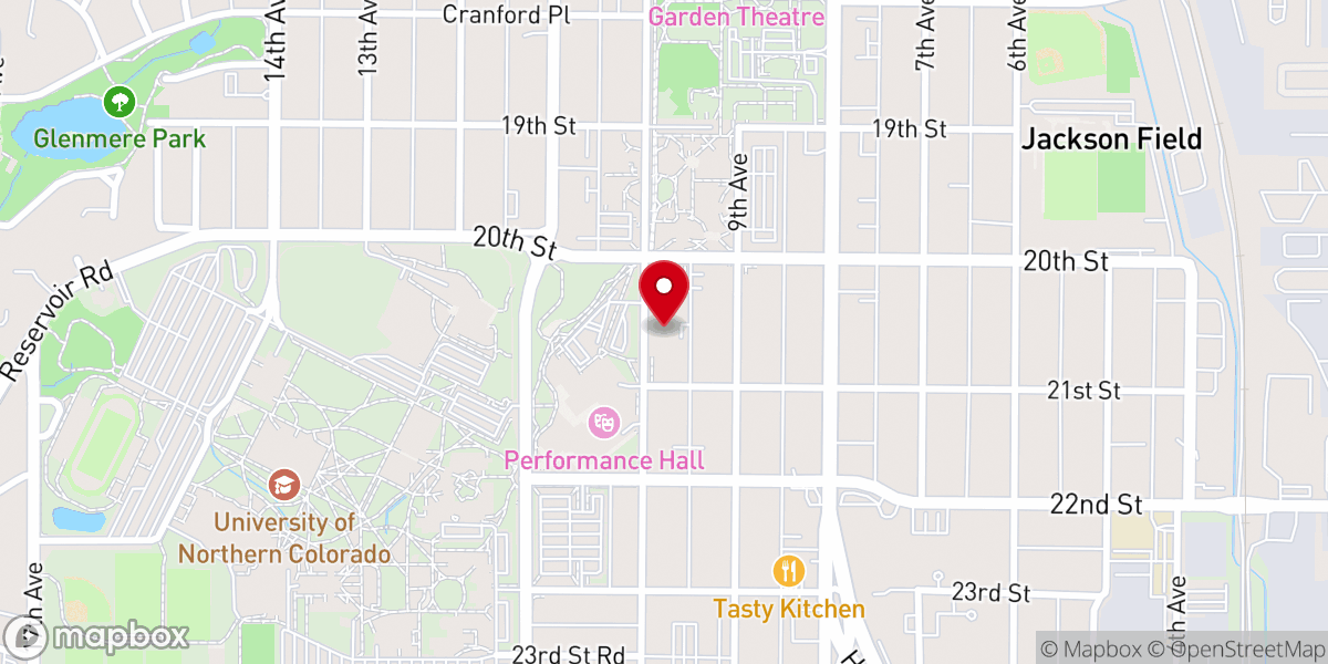 Map showing location of The Church of Jesus Christ of Latter-day Saints Greeley Institute of Religion